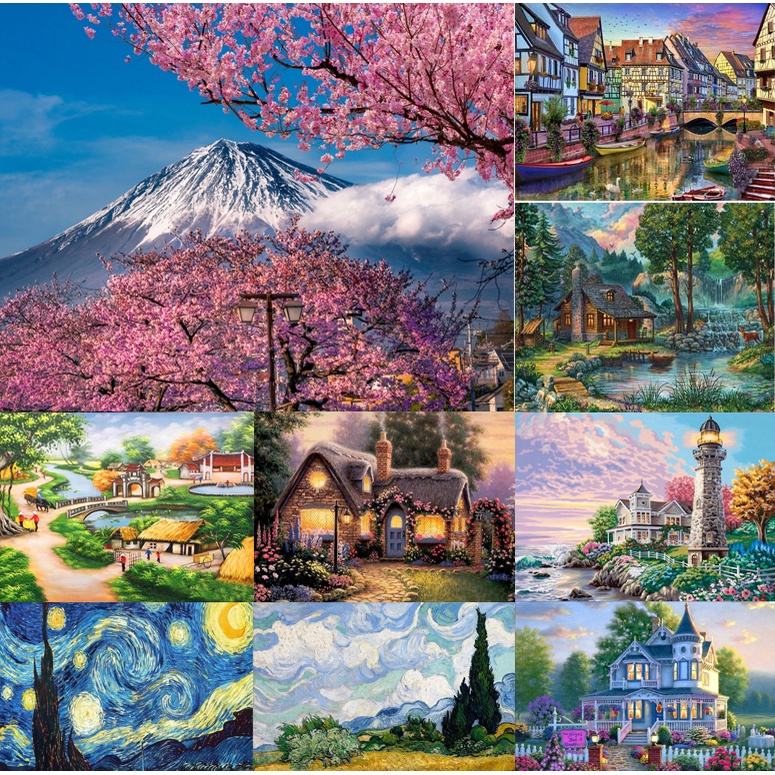 Tranh đính đá BTS tự làm quà lưu niệm postcard poster BTS