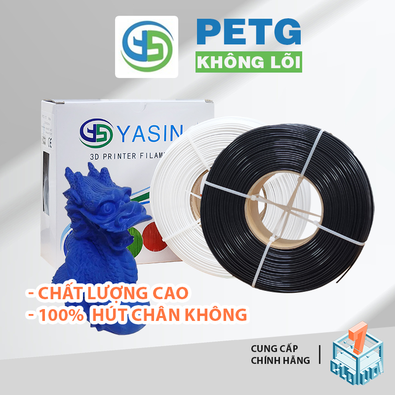 Nhựa in 3D YASIN PETG 1kg vật liệu in nhựa in PLAF PETG ABS PLA Cloud 7