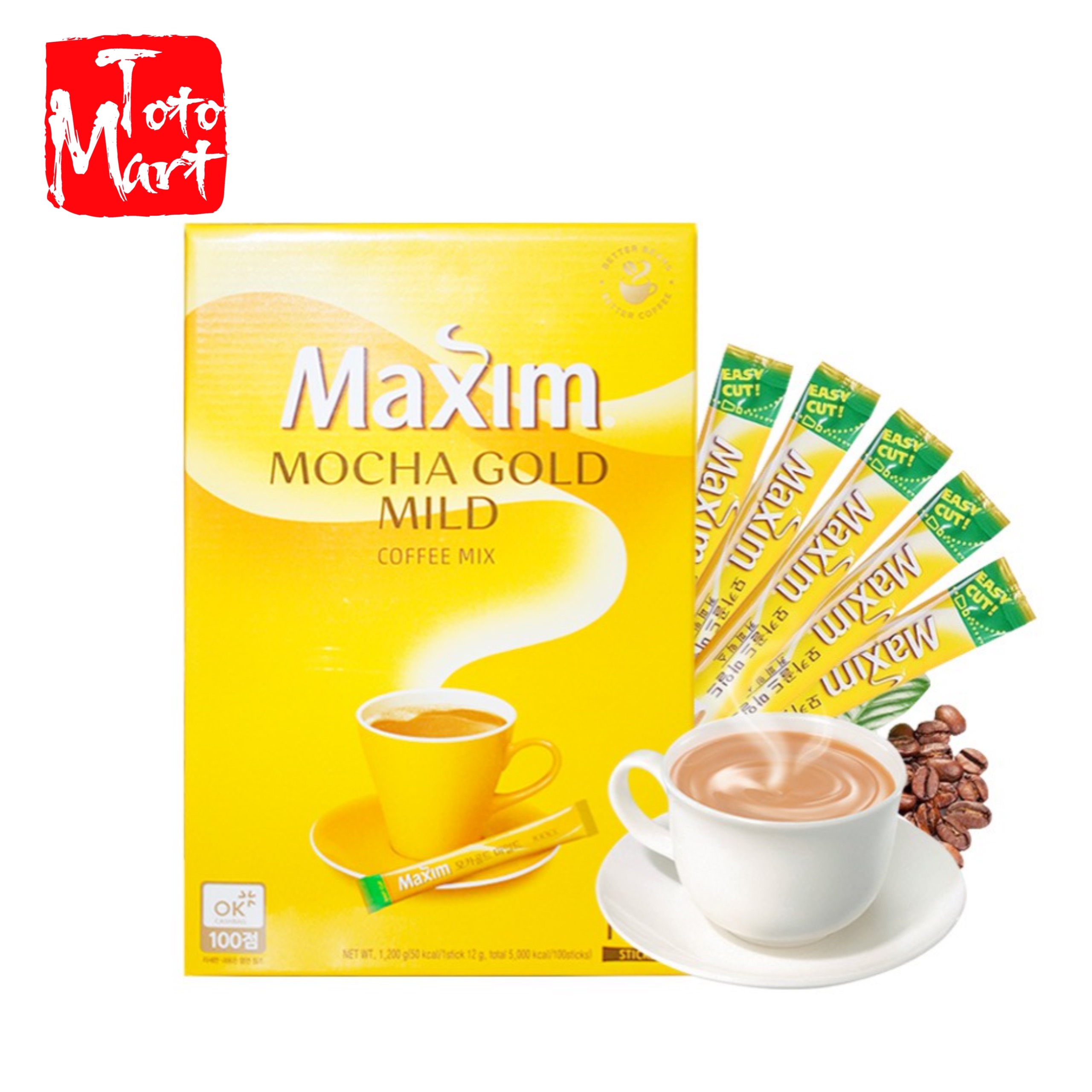 Cafe Maxim Gold Hàn Quốc hộp 100 gói 1.2kg