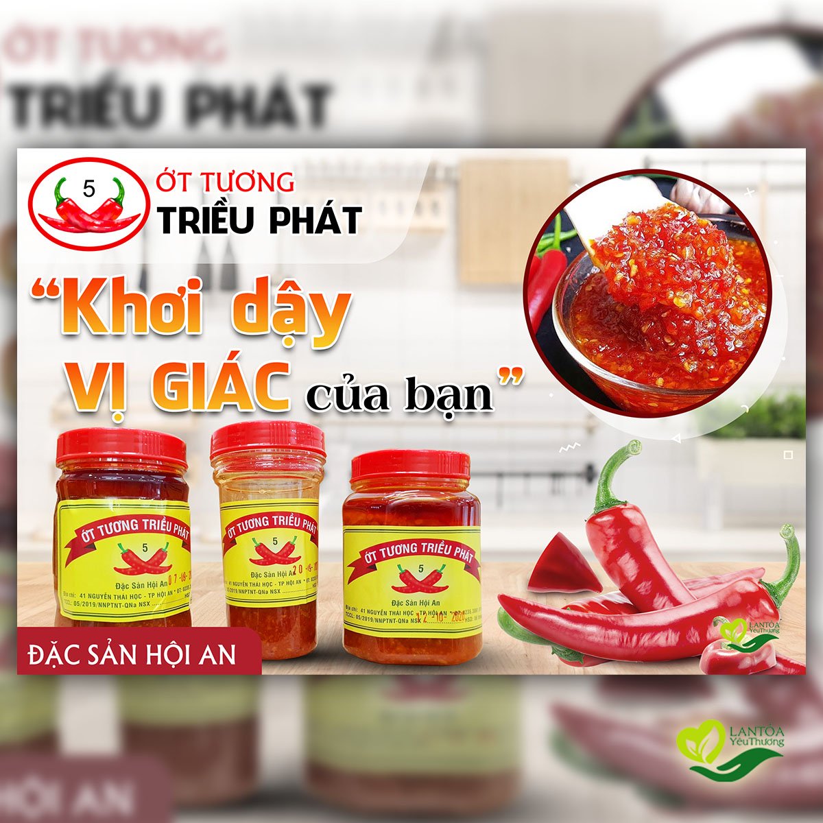 Tương ớt Triều phát 240 gram -hương thơm độc đáo của quê nhà, gia vị tuyệt hảo giá tốt tại Bách hóa Lan tỏa yêu thương