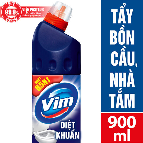 ]vim - 1 chai tẩy toilet nhà vệ sinh xanh biển