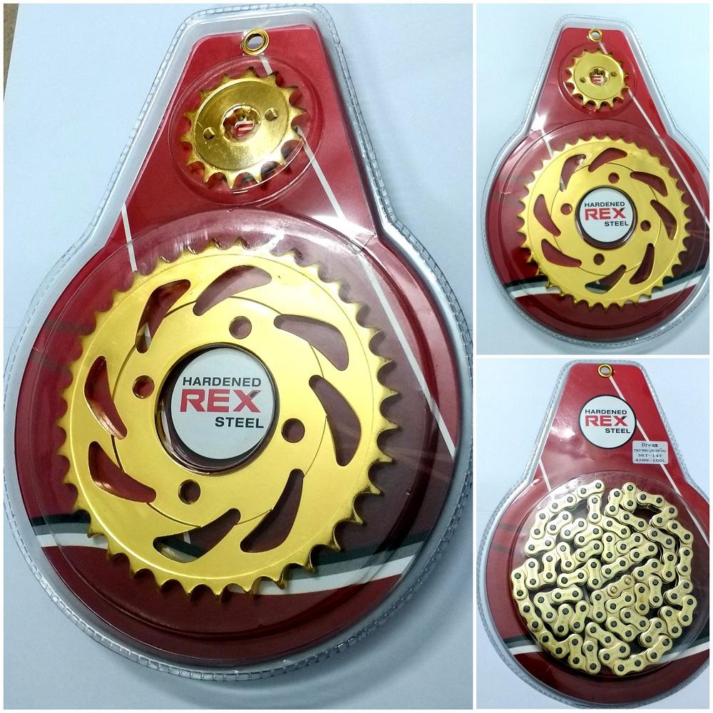 [HCM]NHÔNG SÊN DĨA XE *Dream Thái Dream Trung Quốc Future110 (đời đầu) Wave @ (đầu nhỏ)  CAO CẤP VÀNG (hàng vỉ)