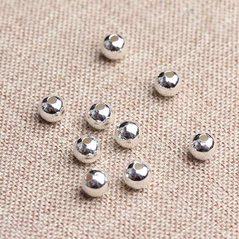 100 hạt bi bạc 4mm - mh732