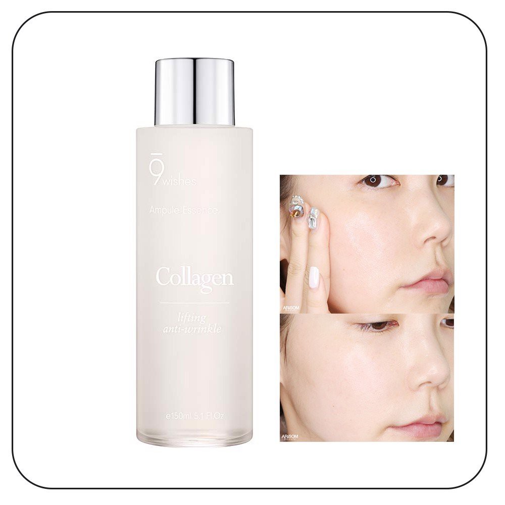 Tinh chất giảm nếp nhăn 9 Wishes Collagen Ampule Essence 150ml
