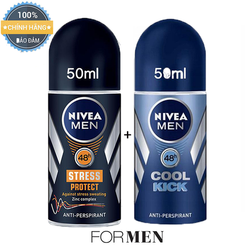 2 chai lăn khử mùi nivea men - mỹ - 50ml/chai