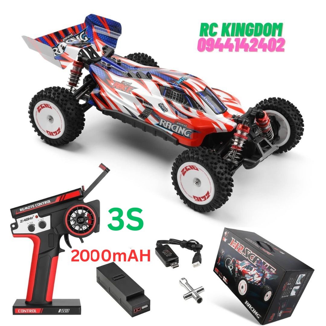 Wltoys 124008 xe đua địa hình điều khiển từ xa tốc độ cao pin option 3s 2000