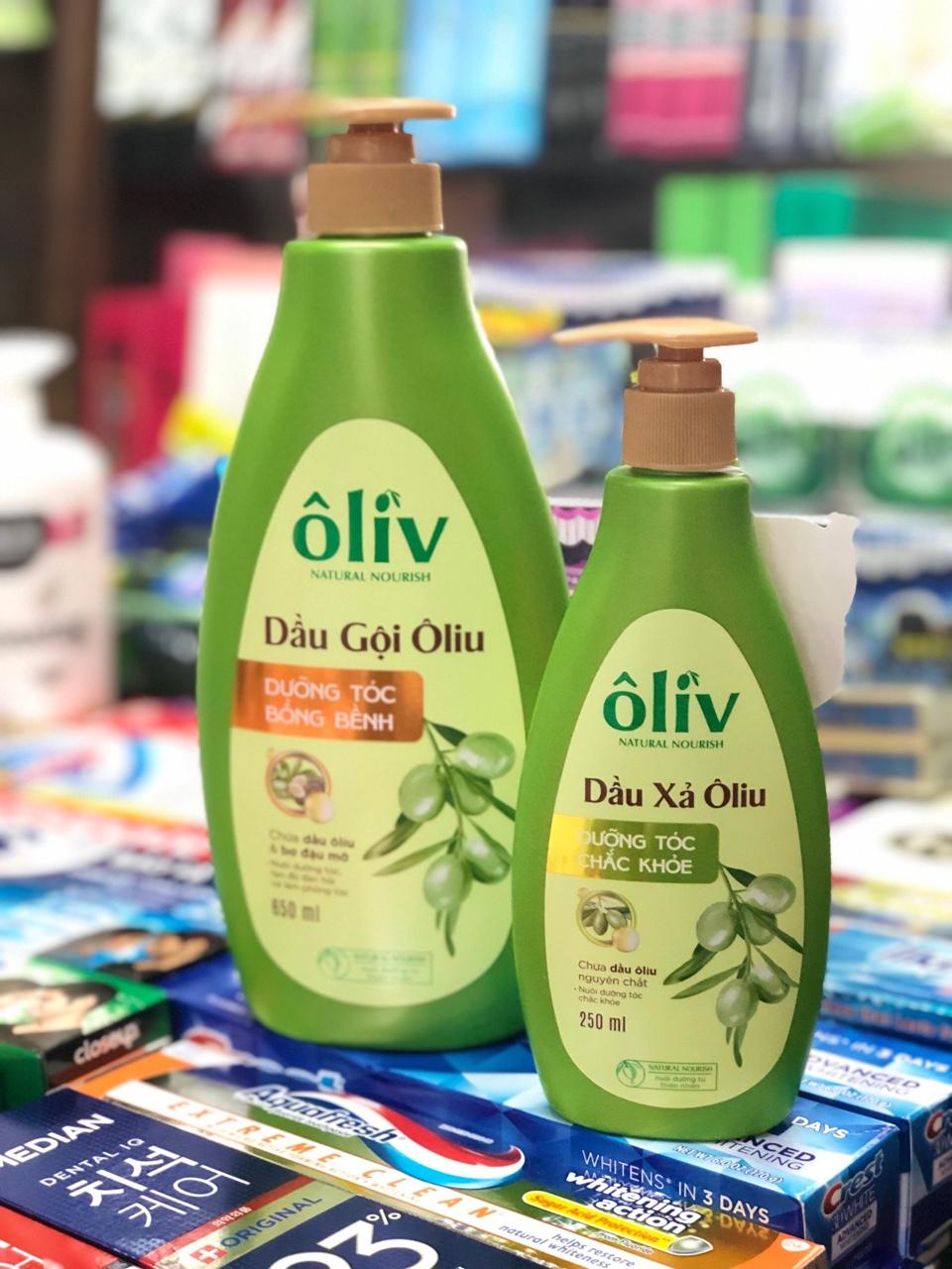 DẦU GỘI DƯỠNG TÓC CHẮC KHỎE- BỒNG BỀNH CHIẾT XUẤT OLIU -OLIU DE PROVENCE ( CẶP 650ML + 250ML )