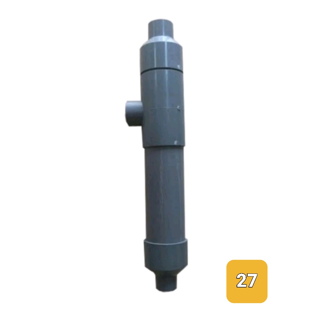 Bộ sục khí Ejector, trộn khí oxy xử lý nước giếng khoan thân 49 ra 27