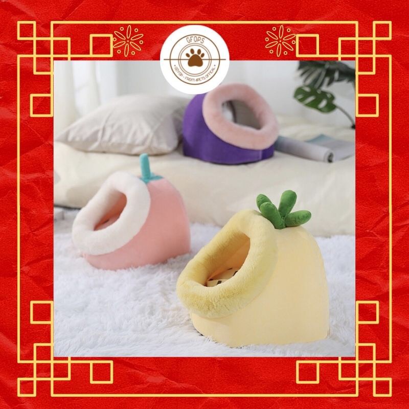 Ổ đệm cho chó mèo hình hoa quả giá rẻ
