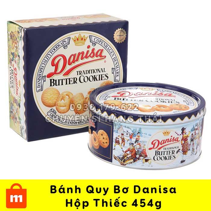 【CHẤT LƯỢNG】Bánh Quy Bơ Danisa Butter Cookies Hộp Thiếc 454g Thơm Ngon