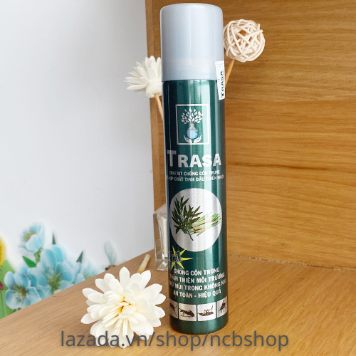 Trasa tinh dầu tràm sả thiên nhiên, chống muỗi, khử mùi không khí, xịt côn trùng, xịt thơm phòng - ncbshop