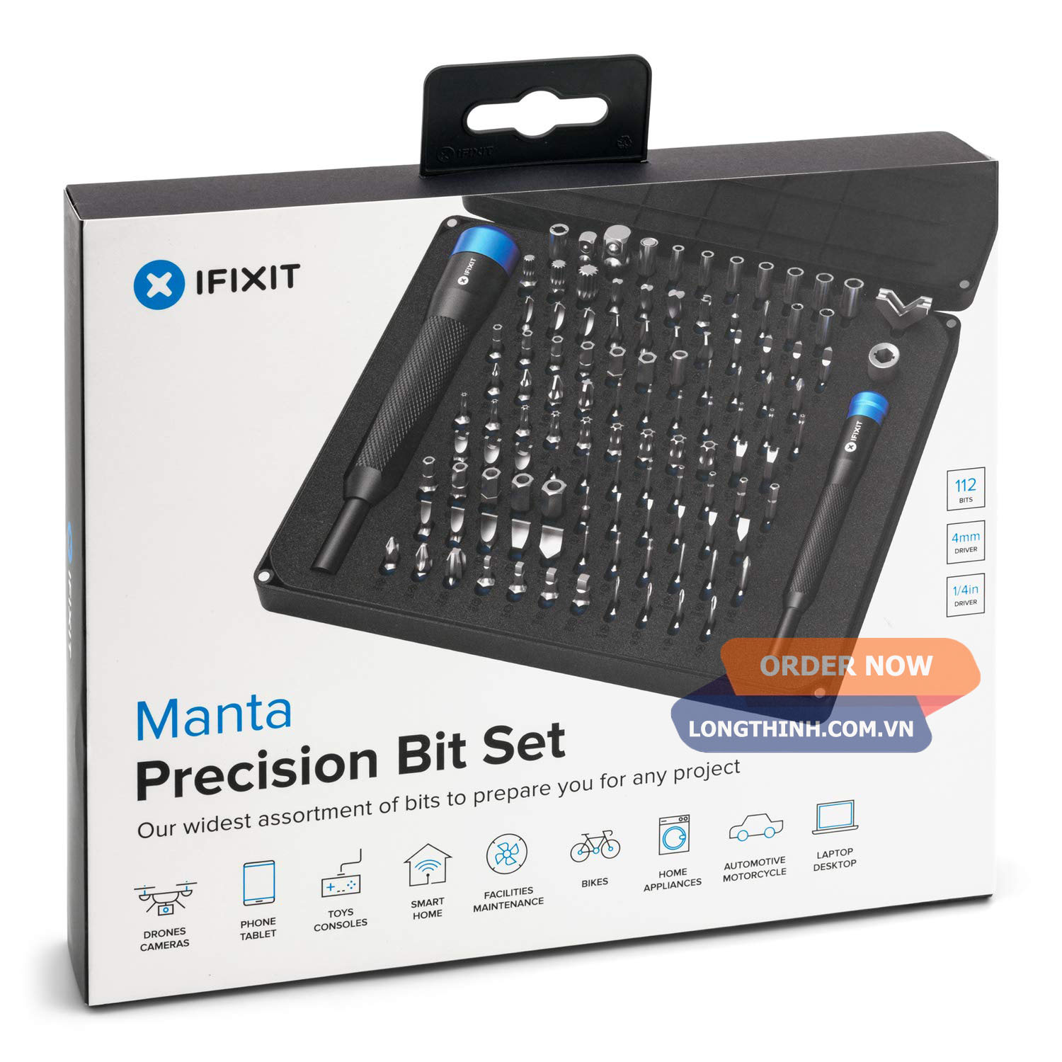 Bộ dụng cụ sửa chữa điện thoại ifixit manta - 112 món