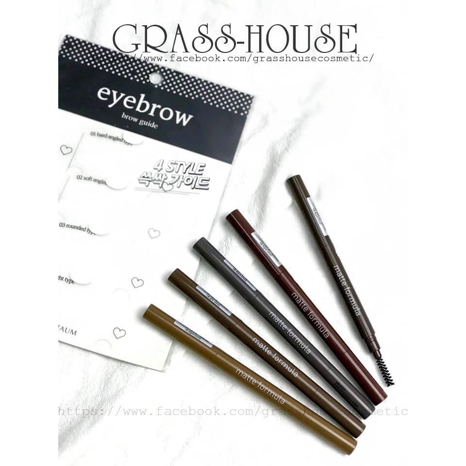 CHÌ KẺ CHÂN MÀY ARITAUM MATTE FORMULA AUTO EYEBROW PENCIL (5 MÀU)