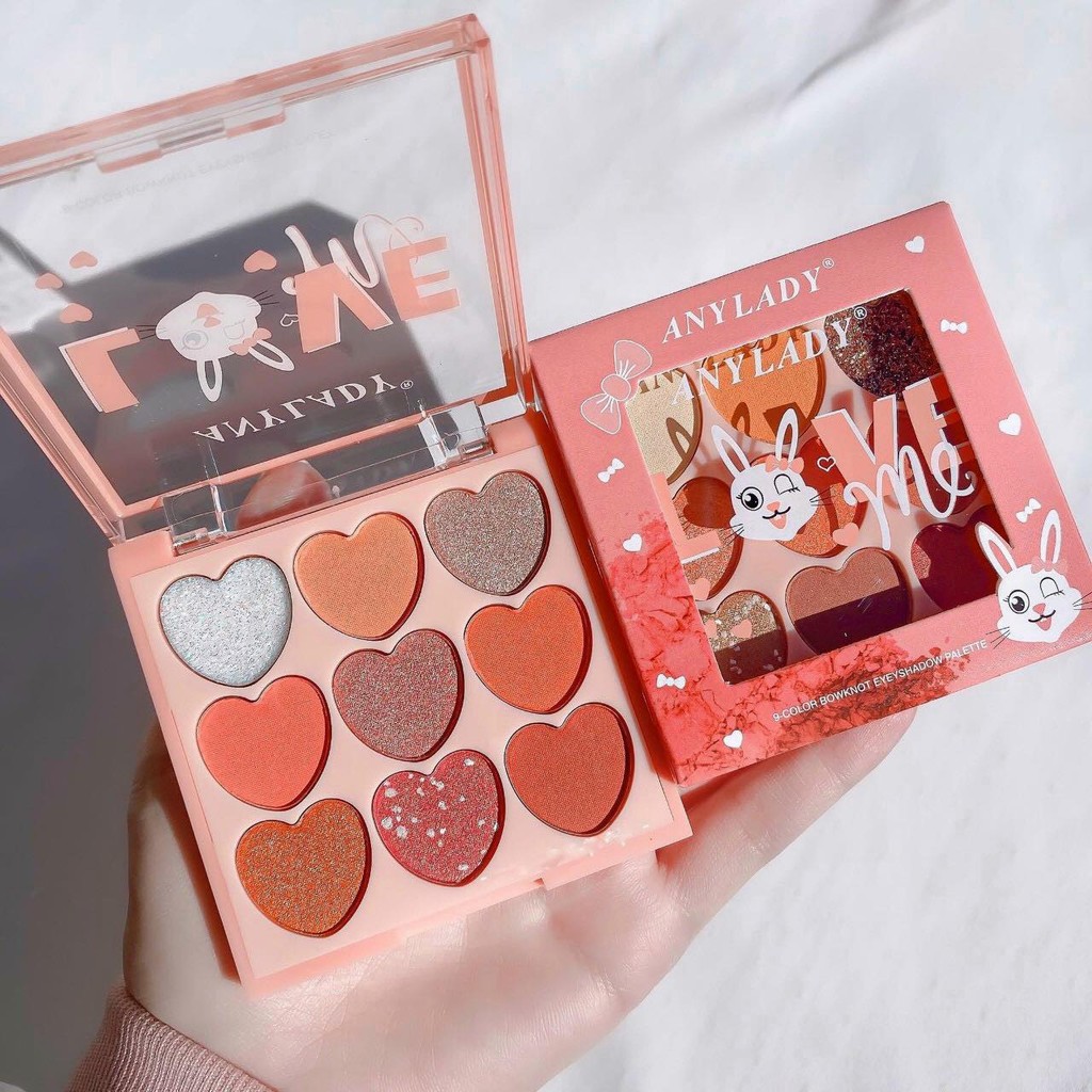 Phấn mắt Any Lady 9 ô trái tim Love Me Bunny