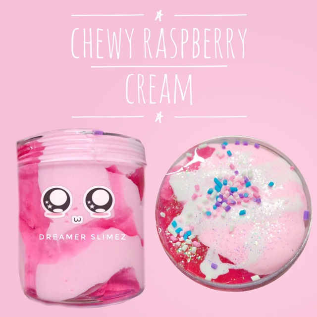 Slime Bơ Kem Dâu Rừng Của Tớ - Chewy Raspberry Cream - Butter Slime Mix Clear Slime