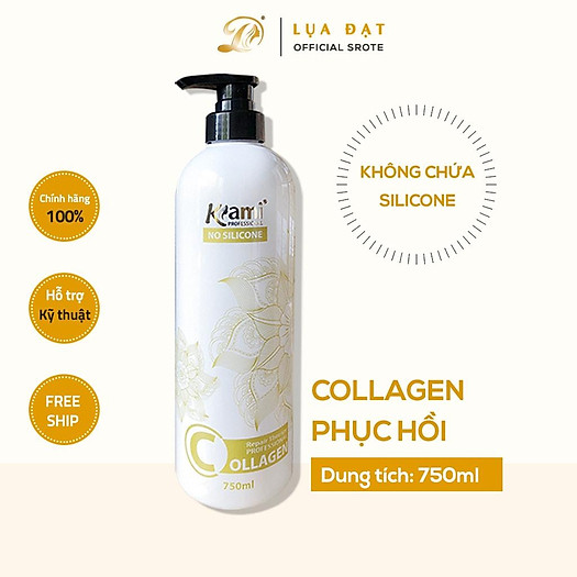 Collagen phục hồi tái tạo tóc kami 750ml