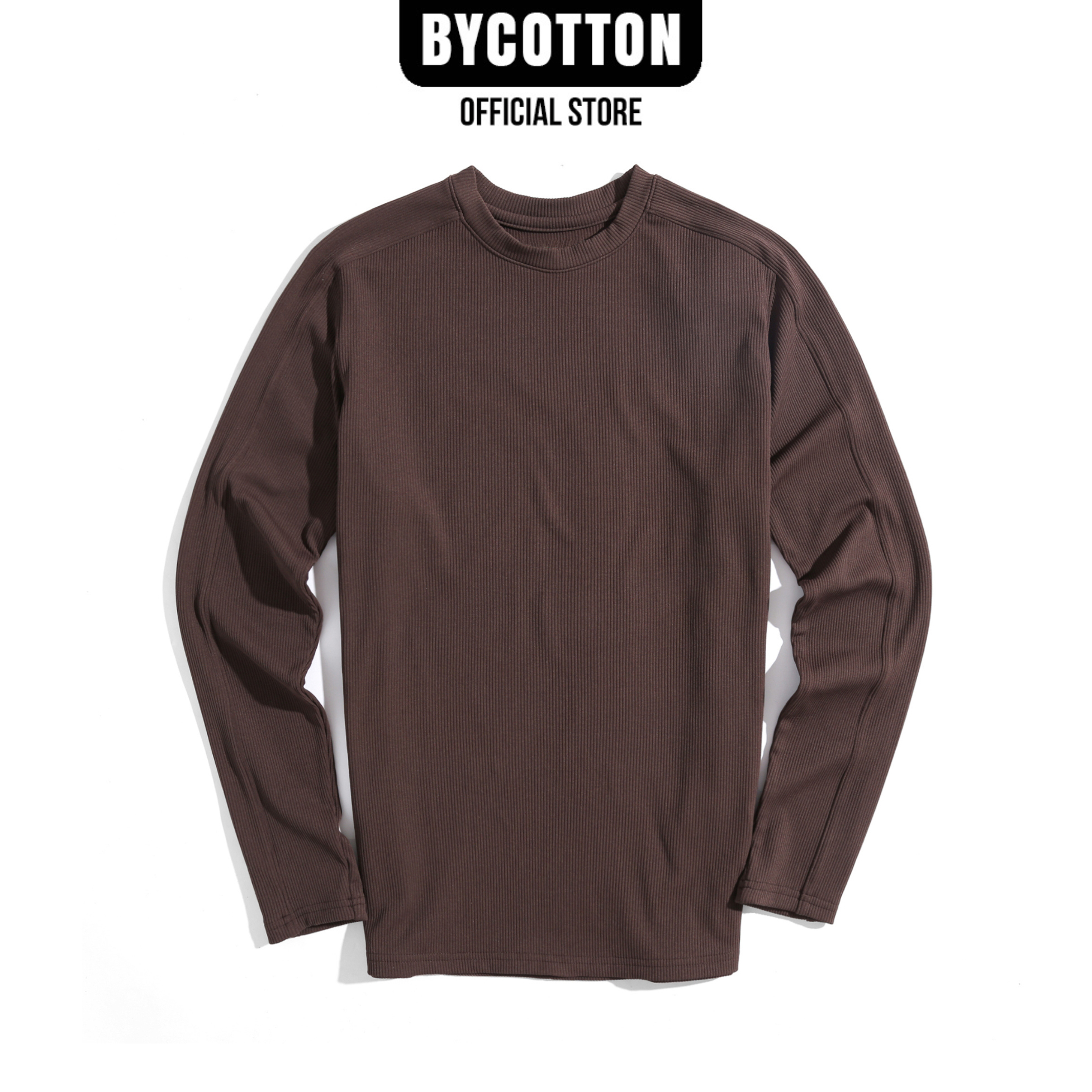 Áo thun nam cao cấp tay dài dark purple long sleeve tee by cotton