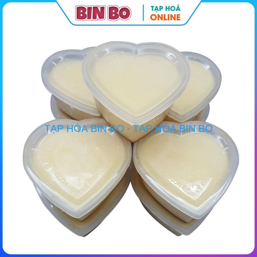 Combo 50 Khuôn Bánh Flan Có Nắp Hình Trái Tim Vĩnh Trường