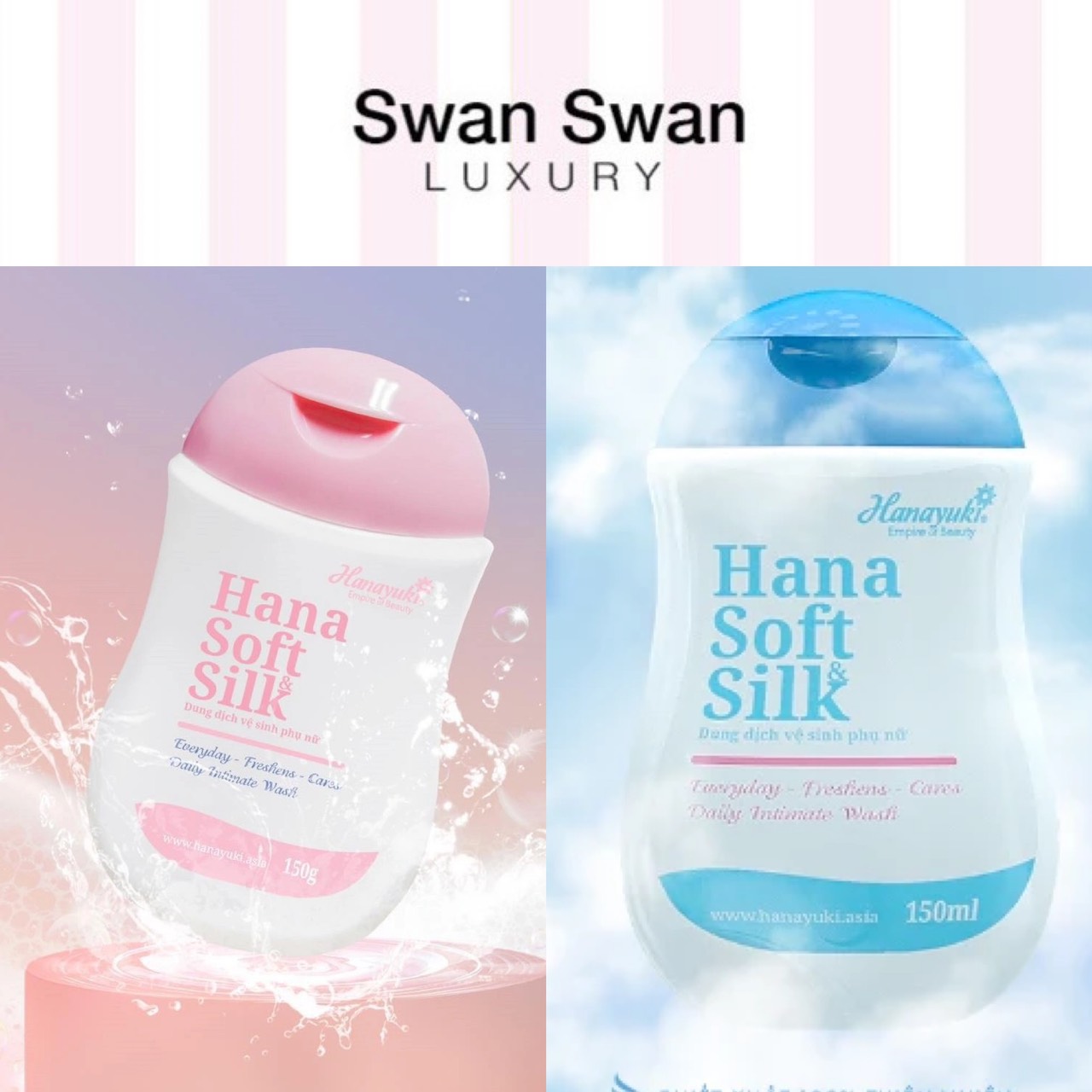 Dung dịch vệ sinh phụ nữ hana soft pink