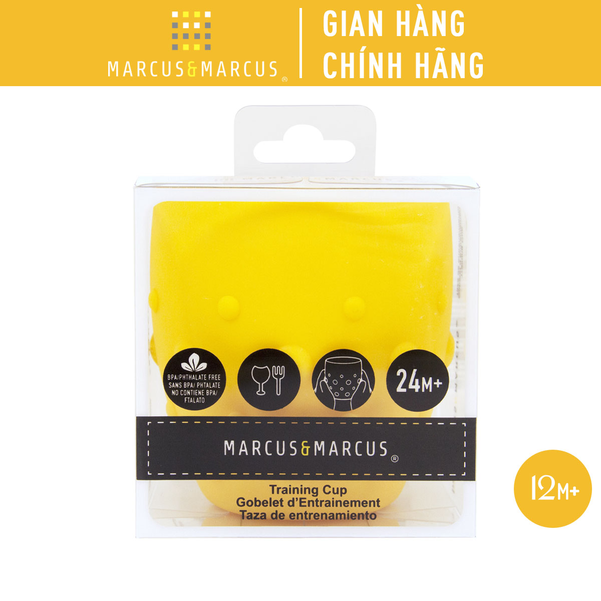 Ly tập uống nước silicon cho bé Marcus & Marcus, từ 2 tuổi - Lola