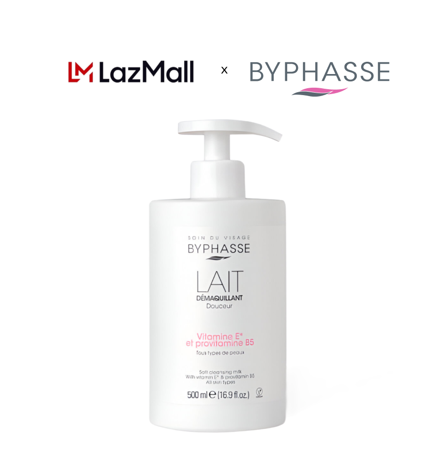 Sữa tẩy trang dịu nhẹ cho mọi loại da byphasse soft cleansing milk all skin types 500ml