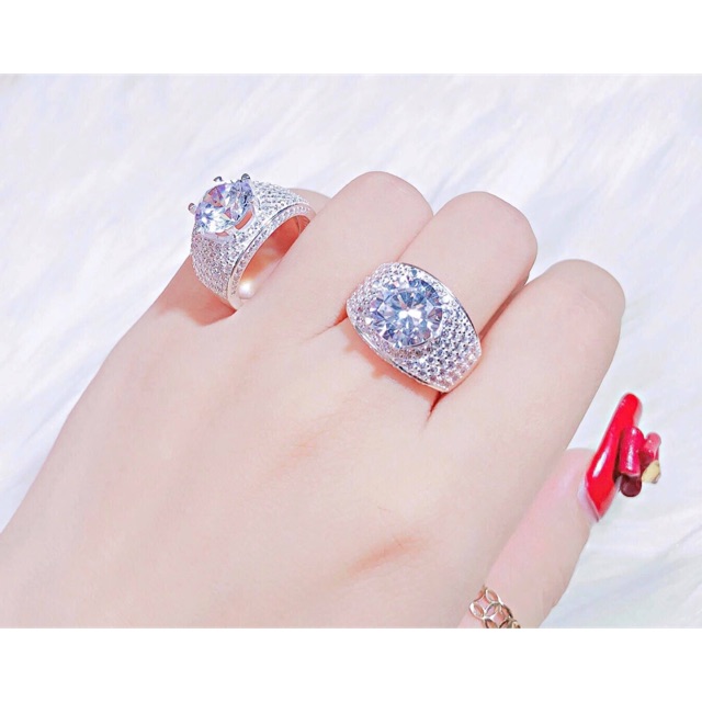 Nhẫn bạc nữ bản to đá cao bạc cao cấp 925, cam kết hàng đúng mô tả, chất lượng đảm bảo an toàn đến sức khỏe người sử dụng, đa dạng mẫu mã