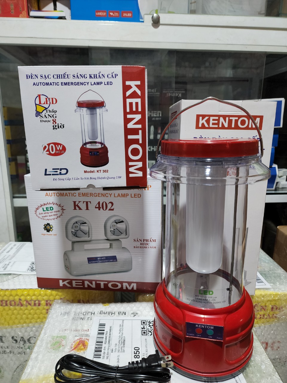 Đèn sạc chiếu sáng khẩn cấp kt 302