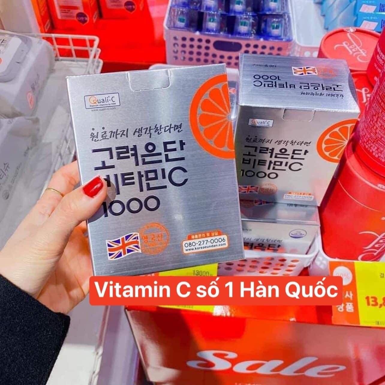 Viên uống Vitamin C Hỗ Trợ Sáng Da Eundan Vitamin C 1000mg Hàn Quốc (120 viên)