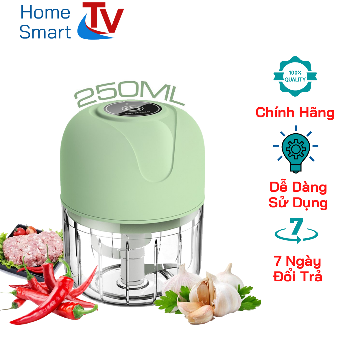 Máy xay tỏi ớt LOẠI TỐT, máy xay hạt khô,xay sinh tố, xay thịt,rau củ quả các loại-Máy xay gia vị hành tỏi ớt mini,say sinh tố bằng điện sạc pin bằng tay, cầm tay,không dây, máy xay đồ ăn dặm cho bé an toàn tiện lợi...