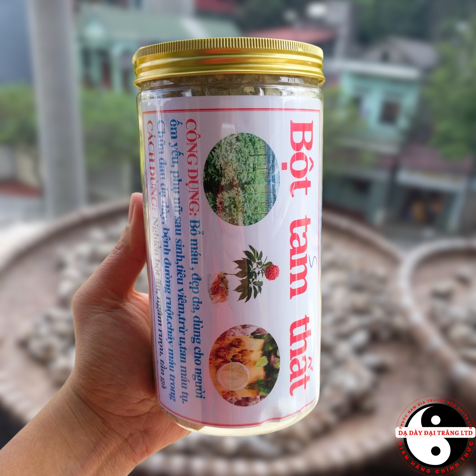 Bột Tam thất bắc khô nguyên chất loại 1, Bột Tam thất Hà Giang chuẩn nghiền từ những củ tam thất nhiều năm tuổi, hàng tuyển