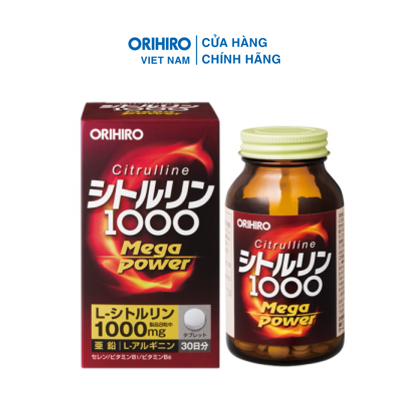 Viên Uống Bổ Sung Năng Lượng Citrulline 1000Mg Orihiro 240 Viên Giúp Giảm Lượng Chất Béo, Thúc Đẩy Tăng Trưởng Và Chuyển Hóa Năng Lượng