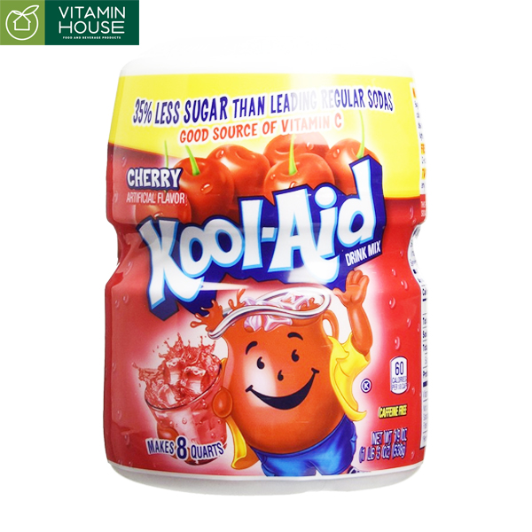 Bột pha kool-aid cherry 538g