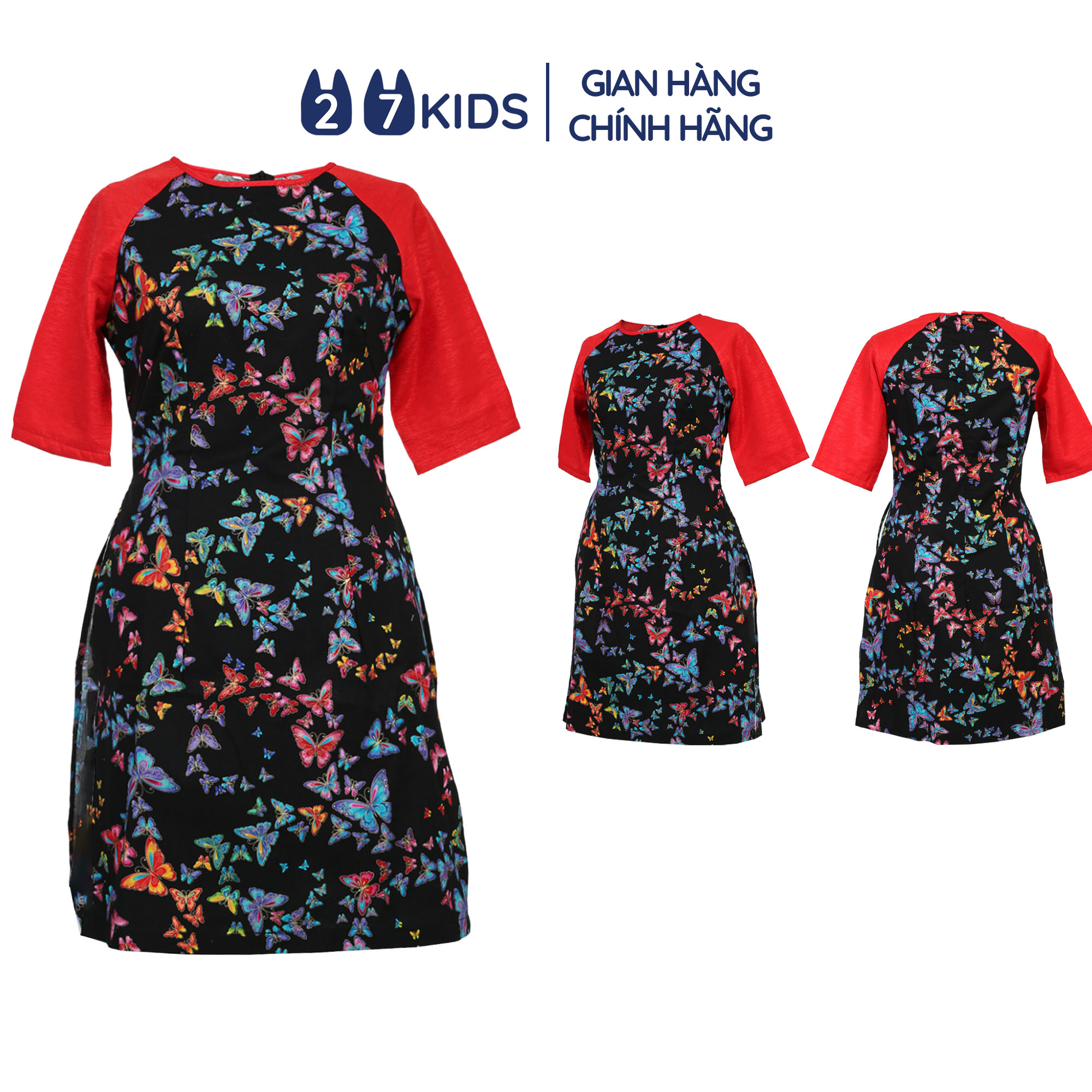 (40-45Kg) Áo dài cho mẹ bé 27Kids áo dài cách tân nữ may từ vải thô kiện hàn quốc cho mẹ từ 40-52Kg GLDR3