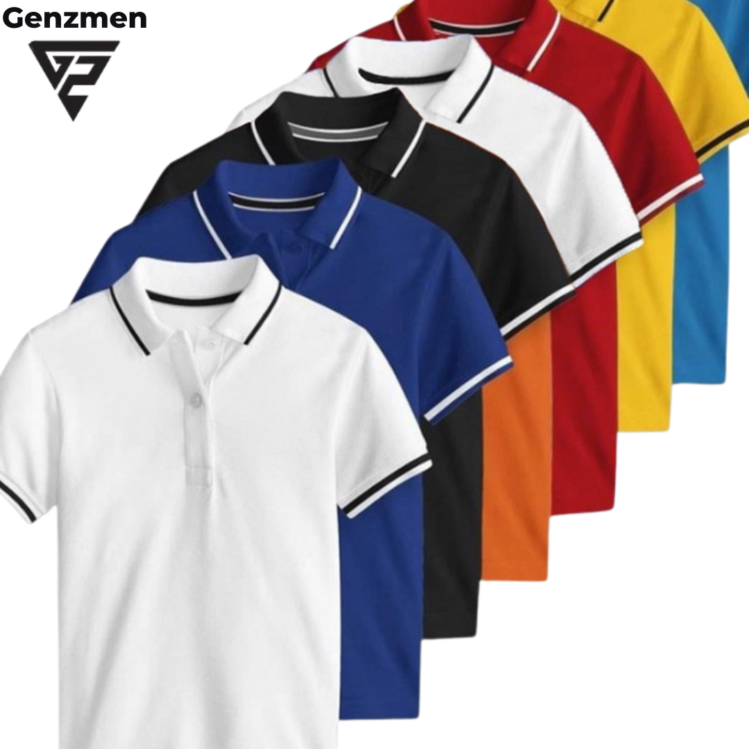 Áo thun polo nam nữ trơn, áo thun cổ trụ vải thun cá sấu mè poly mát mẻ nhiều màu đủ size