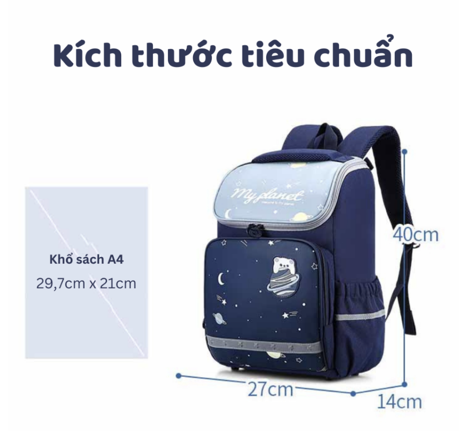 Balo chống gù Sakawin CG, Cặp sách đi học cho bé, hỗ trợ bảo vệ cột sống