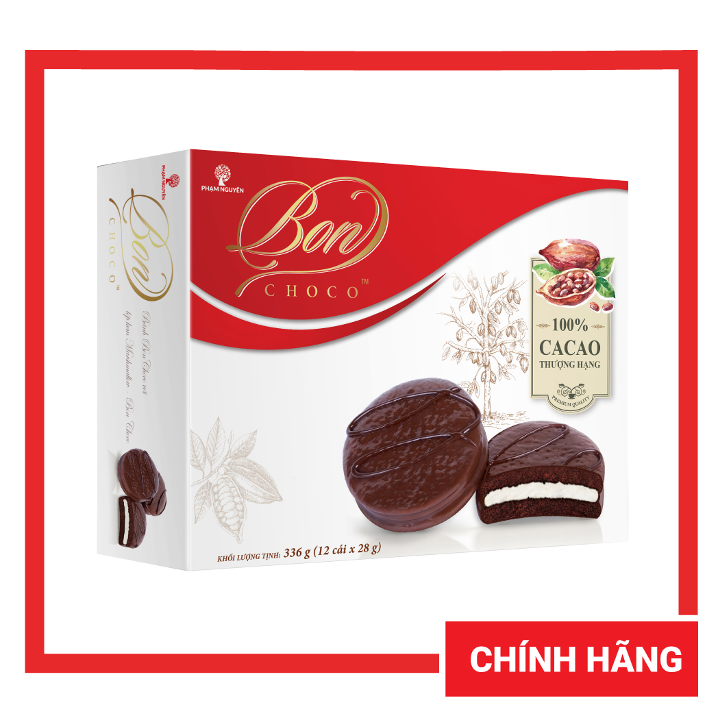 Hộp bánh choco bon 336g | bánh ăn vặt socola | đồ ăn vặt
