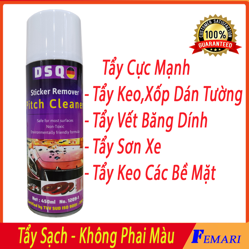 [ Cực Mạnh ] Chai Xịt Tẩy Keo Băng Dính, Sơn Xịt - Làm Sạch Nhựa Đường - Tẩy xốp dán tường, dán sàn nhà decal Sticker Remover