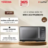 Lò Vi Sóng Mặt Gương Toshiba MW3-AC27PE(BM)VN - Công Suất Vi Sóng 900W, Nướng Đối Lưu 2100W