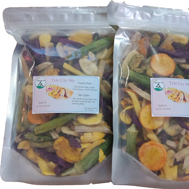 1kg Thập Cẩm Sấy Hàng Nguyên Loại 1 Xuất Khẩu, 100% thành phần thiên nhiên, thơm ngọt, không hóa chất, phẩm màu, đảm bảo vệ sinh an toàn thực phẩm