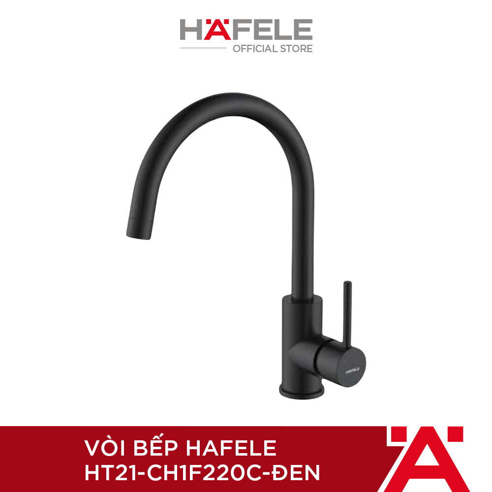 Vòi bếp hafele ht21-ch1f220c 577.56.300 màu đen