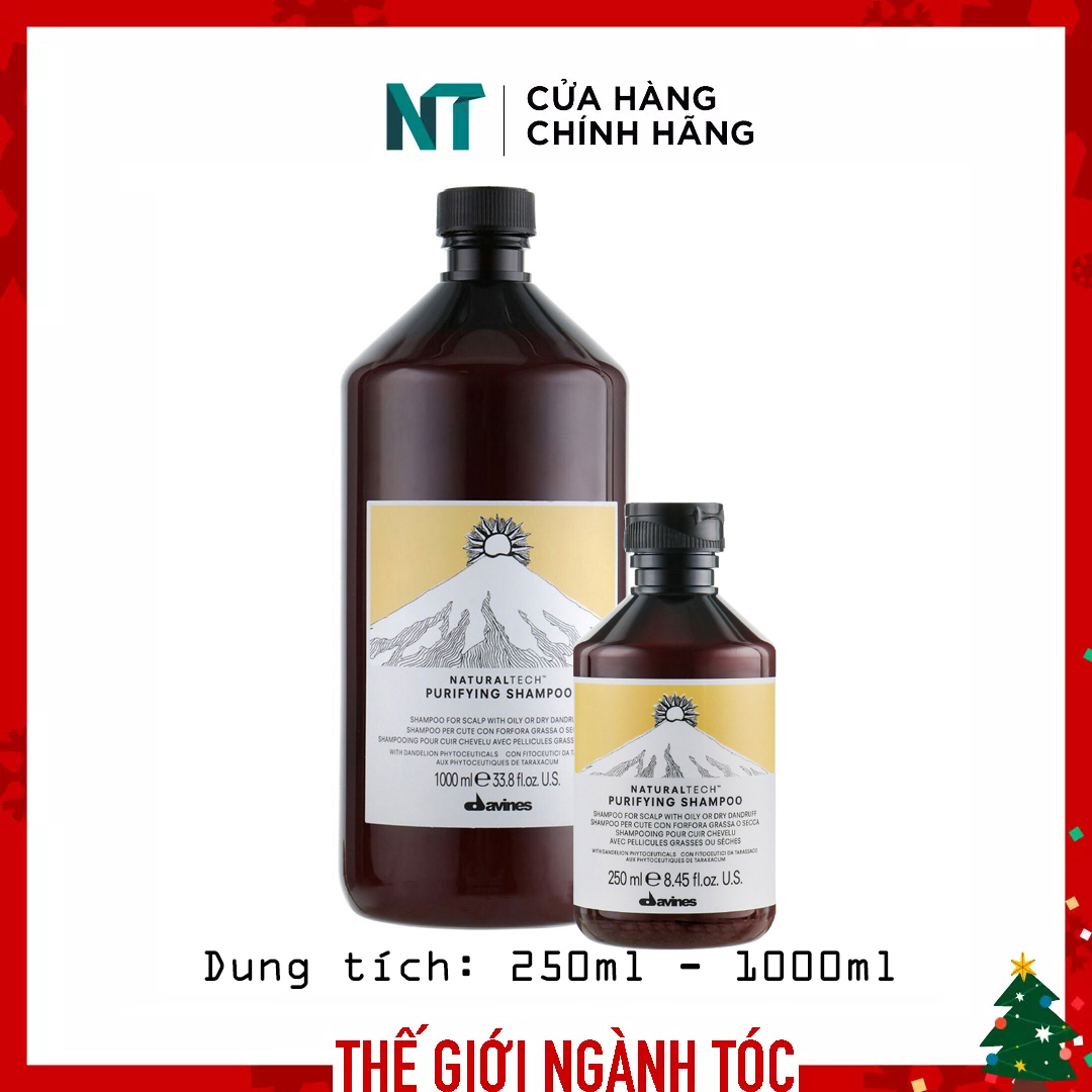 Dầu gội davines purifying làm sạch da đầu bị gàu 250ml