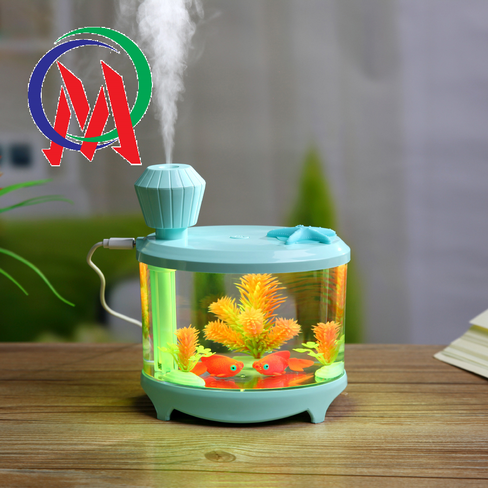 Máy tạo độ ẩm hình bể cá mini