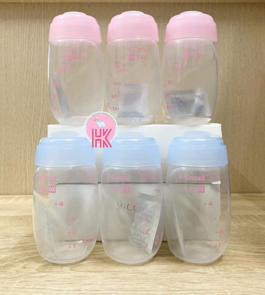 Bình trữ sữa vcool cổ hẹp 180ml