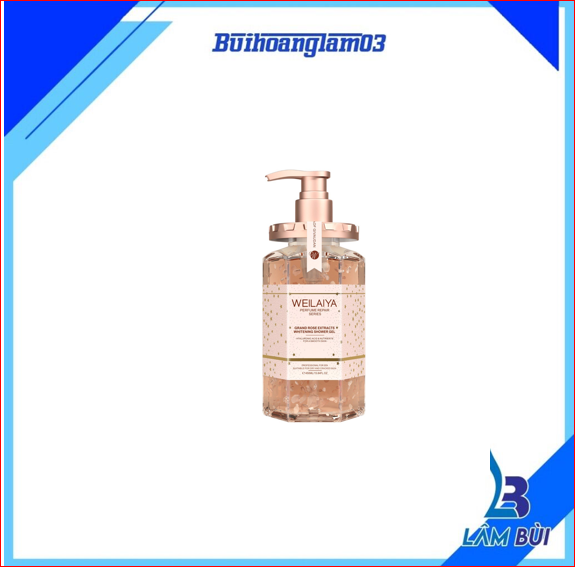 Sữa tắm trắng da cánh hoa hồng Damask Weilaiya - 450ml
