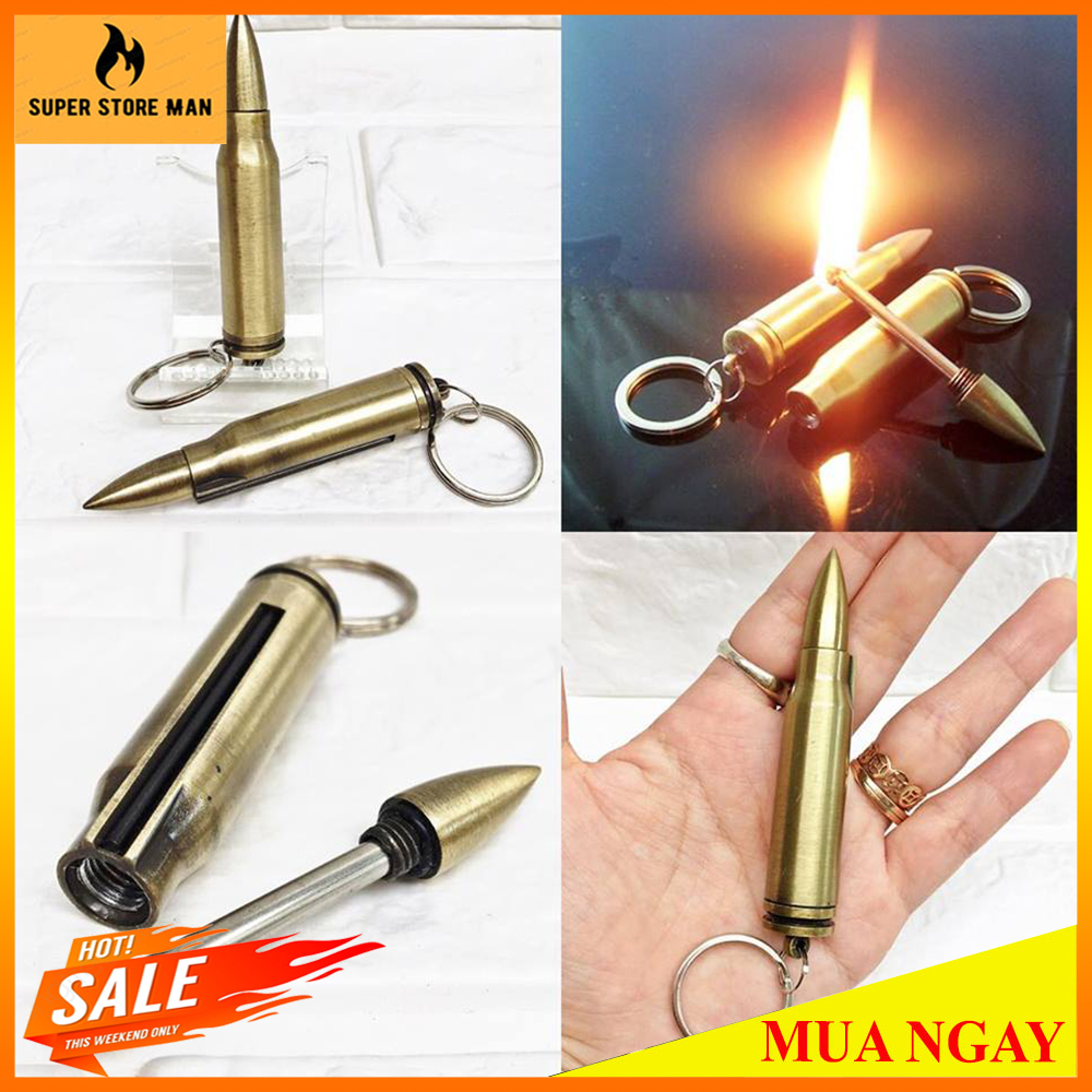 [HCM][HOT] Bật Lửa Hộp Quẹt – Móc Khóa Diêm Xăn’g Vĩnh Cửu – Móc Khóa Diêm Xăn’g Sinh Tồn – Hình VIEN.DAN Cực Chất – Chất Liệu Kim Loại Cực Đẹp