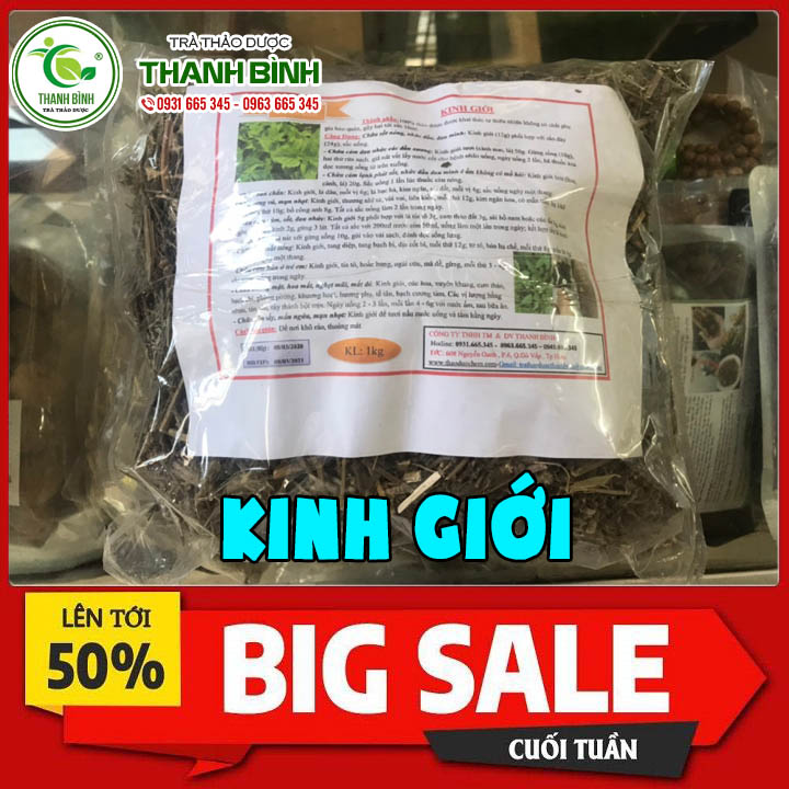 Kinh Giới Khô Loại Cao Cấp 100g Hàng CTy - Thảo Dược Thanh Bình