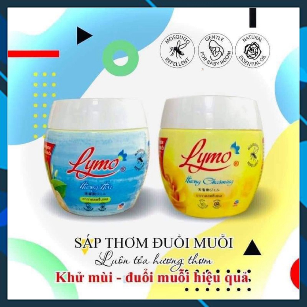 Sáp thơm đuổi muỗi lymo hương hoa hồng và hoa nhài thơm ngát