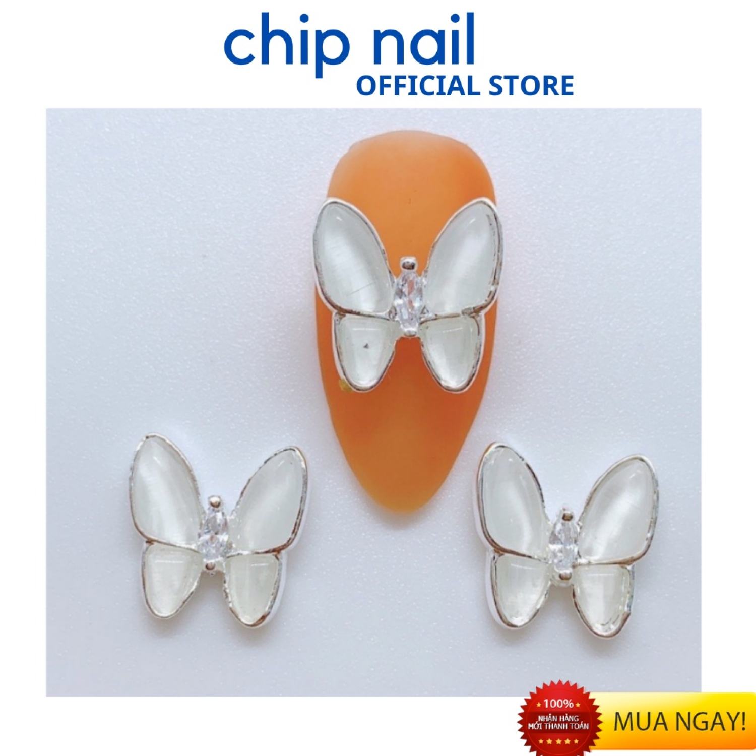 Charm nail gắn móng, charm bướm mã 40, 51