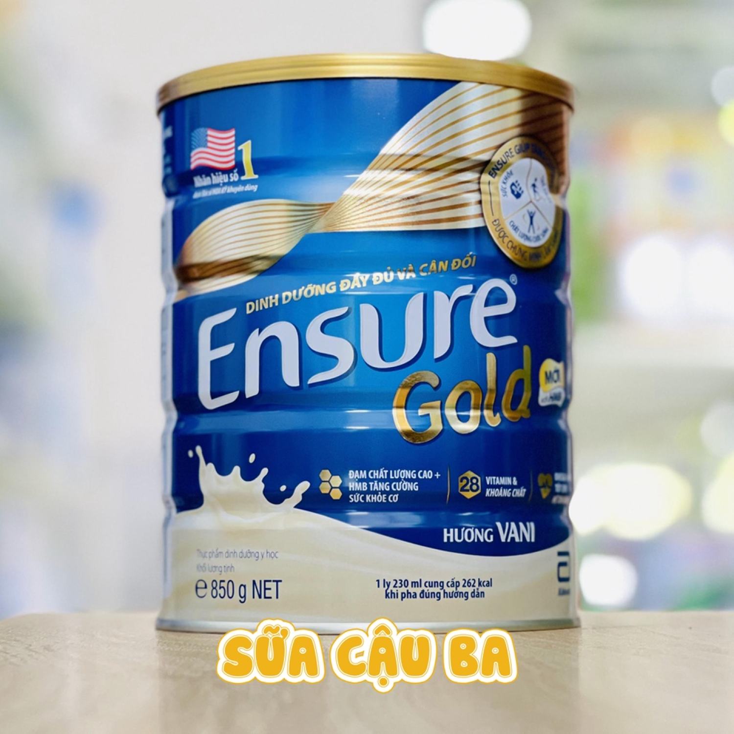 Ensure Gold milk powder Abbott vanilla Ated HMB 850g