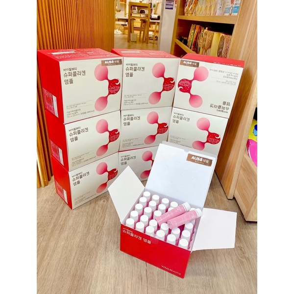 Nước uống collagen hỗ trợ làm đẹp, ngăn ngừa lão hóa vital beautie super, collagen vb hàn quốc - alisa
